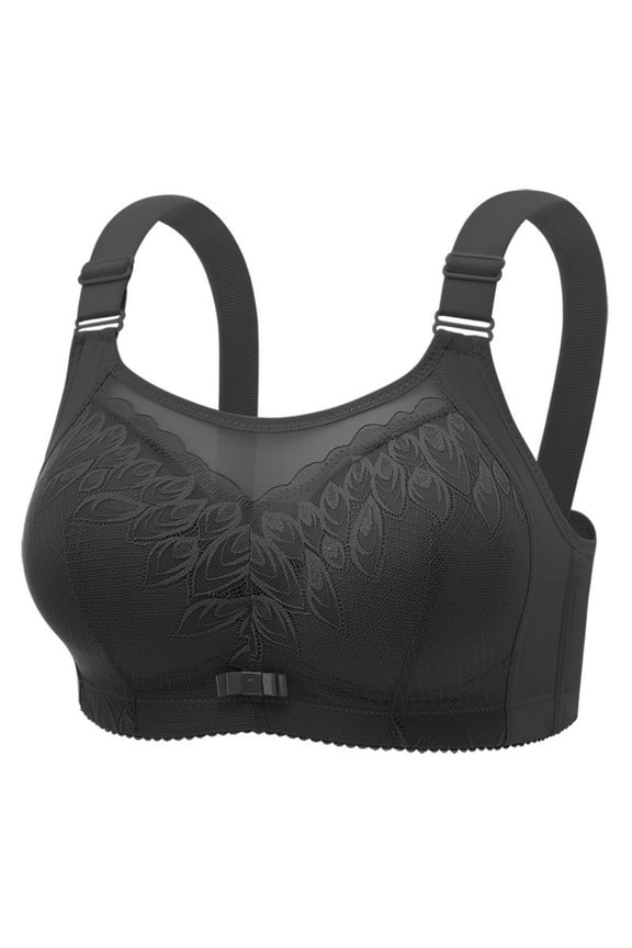 Women's Seamless Wireless Bra, Comfortable Lifting Support Bralette, Nude T-Shirt Bra for Large Bust, Plus Size Everyday Underwear