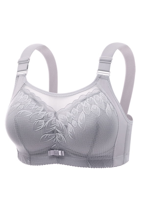 Women's Seamless Wireless Bra, Comfortable Lifting Support Bralette, Nude T-Shirt Bra for Large Bust, Plus Size Everyday Underwear