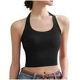thumbnail image 1 of Einccm Women's Seamless Wireless Padded Bralette with Chest Pads, Halter Neck Strapless Tube Top for Daily Wear, Yoga, Comfortable Charming Undershirt, 1 of 1