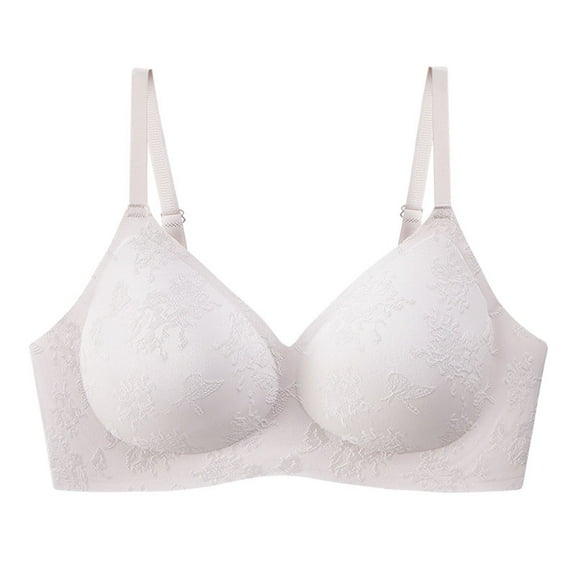 Einccm Women's Thin Comfortable Breathable Soft-supported Sag-proof Seamless Wireless Bra for Daily Wear