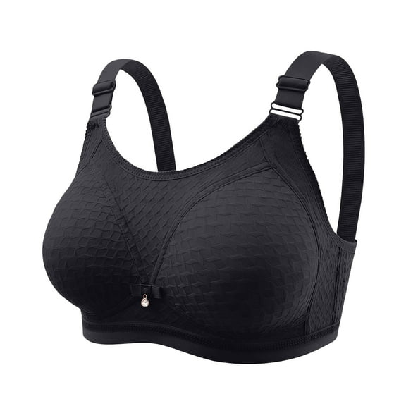 Einccm Women's Wireless Everyday Bra, Lightly Padded Thin Mold Cup Underwear for Women, Comfortable Nylon Spandex Fabric, Casual Daily Wear Bra