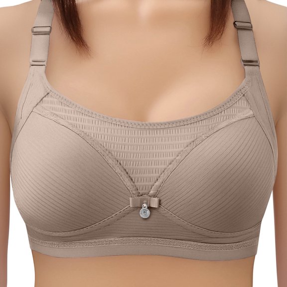 Einccm Women's Wireless Everyday Bra, Soft Thin Molded Cup Comfort Underwear, Nylon Spandex Stretch, Casual Daily Wear