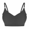 thumbnail image 1 of Einccm Womens Seamless Wireless Sports Bra for Large Bust, Wide Shoulder Straps Back Support Minimizing Design, Soft Breathable Fabric for Yoga Workout and Everyday Wear, 1 of 3