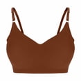 thumbnail image 1 of Einccm Womens Seamless Wireless Sports Bra for Large Bust, Wide Shoulder Straps Back Support Minimizing Design, Soft Breathable Fabric for Yoga Workout and Everyday Wear, 1 of 3