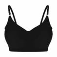 thumbnail image 1 of Einccm Womens Seamless Wireless Sports Bra for Large Bust, Wide Shoulder Straps Back Support Minimizing Design, Soft Breathable Fabric for Yoga Workout and Everyday Wear, 1 of 3