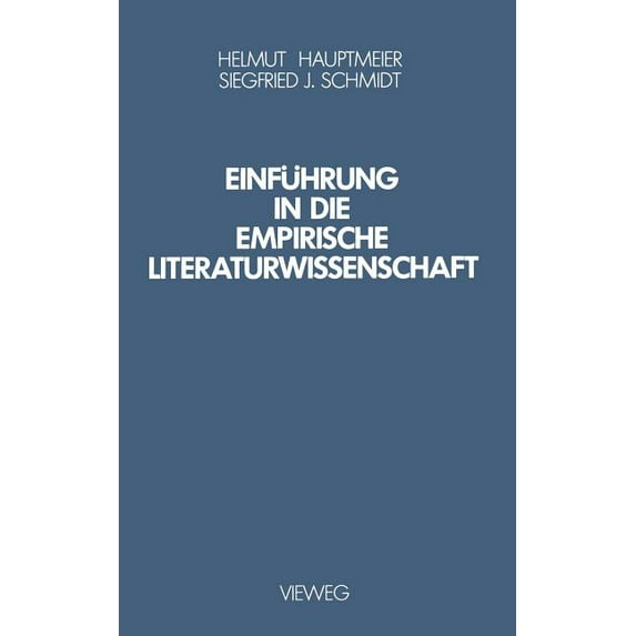 Einführung in Die Empirische Literaturwissenschaft, (Paperback)