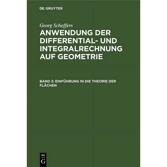 Einführung in Die Theorie Der Flächen, (Hardcover)