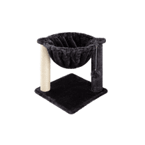 Einfach 14" Cat Tree Plush Hammock Tower with Sisal Scratch Post & Toy Ball for Indoor Kittens, Blue