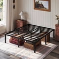 thumbnail image 1 of Einfach Full Bed Frame with Ample Under-Bed Storage Space, Heavy Duty, No Box Spring Needed, Black, 1 of 10