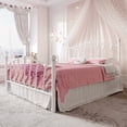 thumbnail image 1 of Einfach Full Bed Frame, Metal Platform Bed with Heart-Shaped Headboard and Footboard, 12.6'' Under-Bed Storage Space, No Box Spring Needed, White, 1 of 11