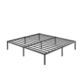 thumbnail image 1 of Einfach King Bed Frame, Metal Platform Bed with 11" Under-bed Storage Space, Heavy Duty, No Box Spring Needed, Black, 1 of 8