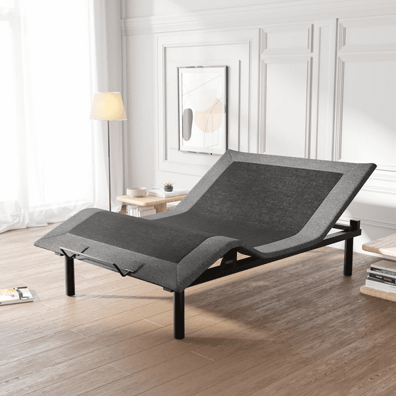 Einfach Queen Size Motorized Basic Adjustable Bed Base 2.0, Wireless Remote