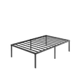 thumbnail image 1 of Einfach Twin Bed Frame, Metal Platform Bed with 16.6" Under-bed Storage Space, Heavy Duty, No Box Spring Needed, Black, 1 of 2