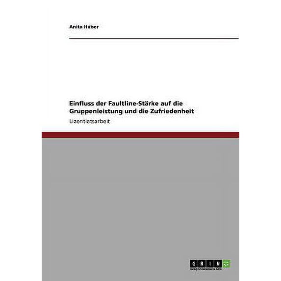Einfluss Der Faultline-Starke Auf Die Gruppenleistung Und Die Zufriedenheit