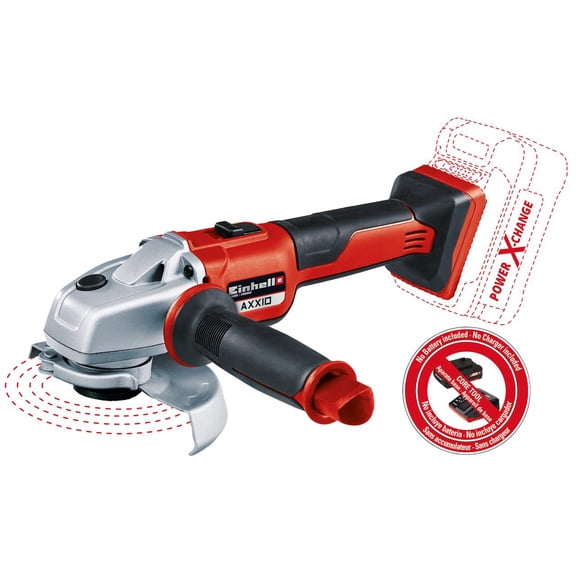 Einhell Axxio 18-Volt Power X-Change Cordless Brushless Angle Grinder, 5-Inch, Tool Only