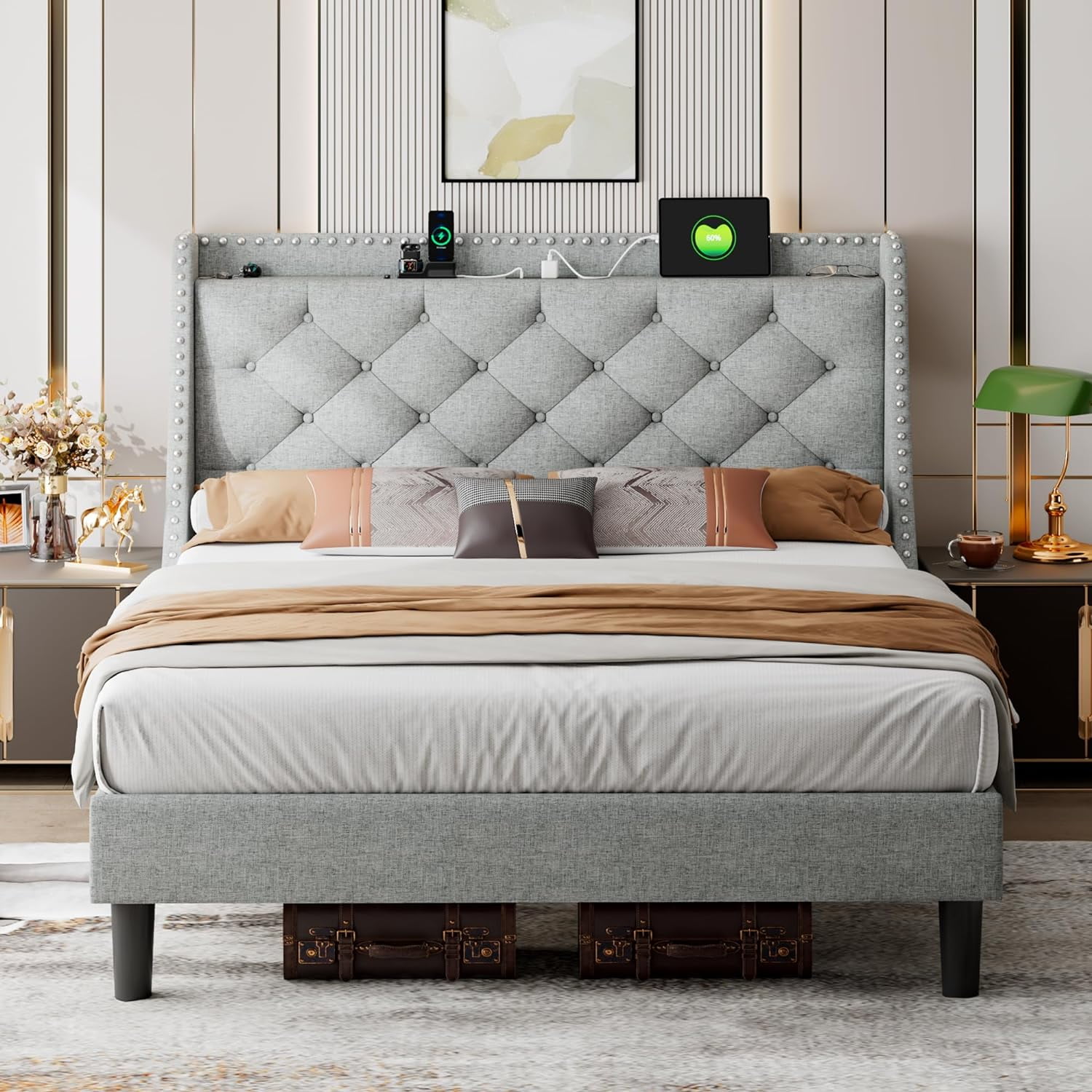 Einhomn Queen Bed Frame with 16
