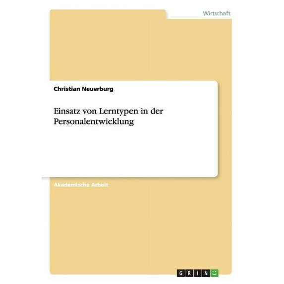Einsatz von Lerntypen in der Personalentwicklung