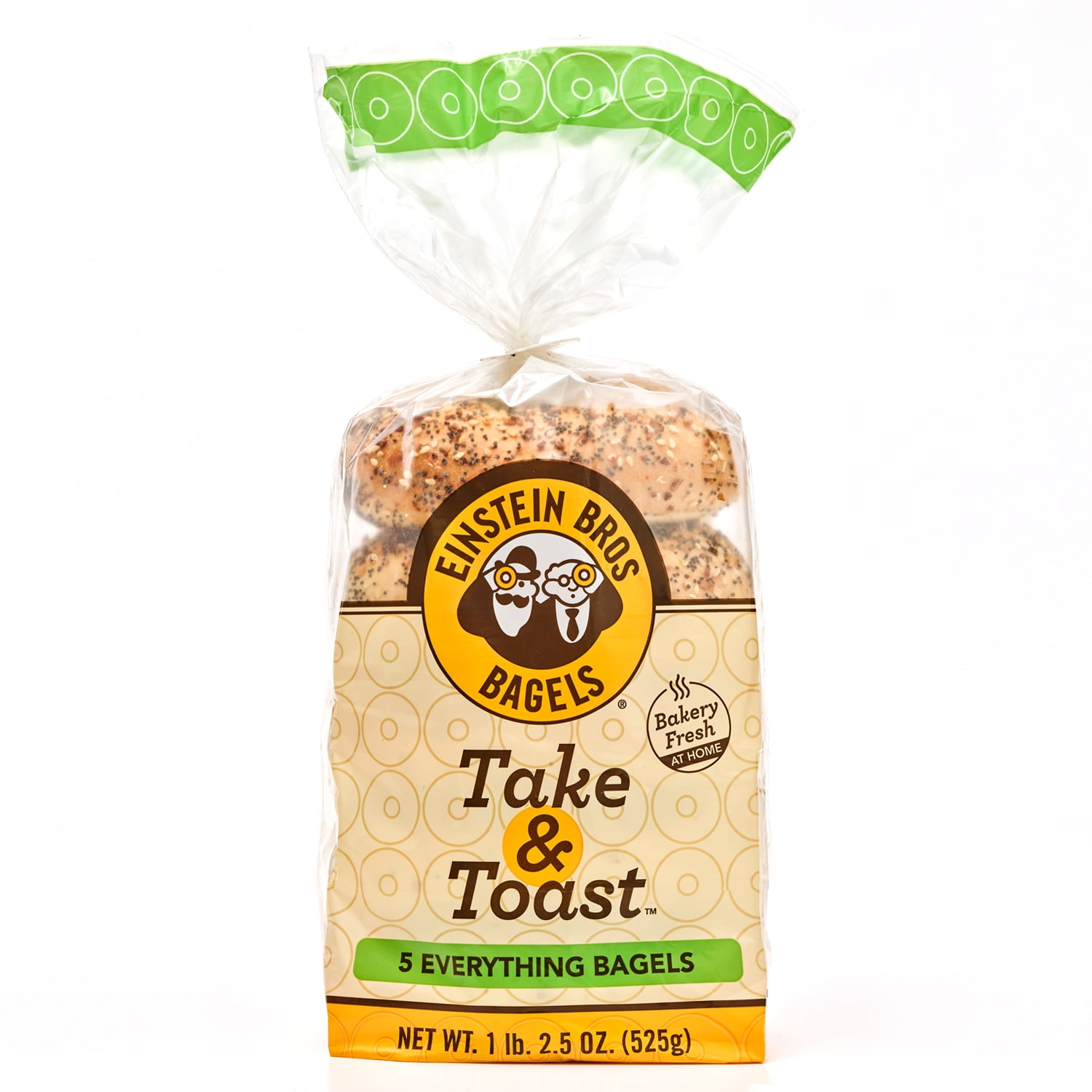Einstein Bros Bagels Take & Toast, Everything Bagel, 5 Count, 18.5oz Bag