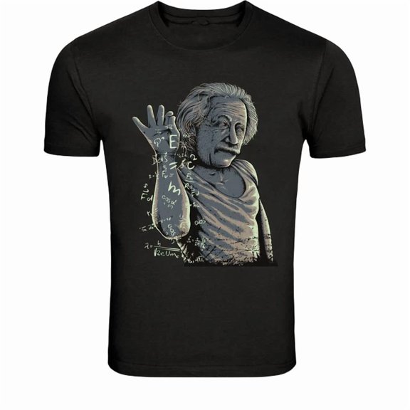 Einstein Genius Math Formula Science Nerd Graphic Classic Look For Casual Occasions T-Shirt, Size S-5XL