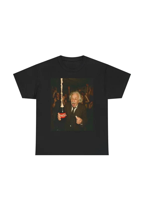 Einstein Science Humor Experiments Inspired Retro Graphic Design Unisex T-Shirt, up to size 5XL