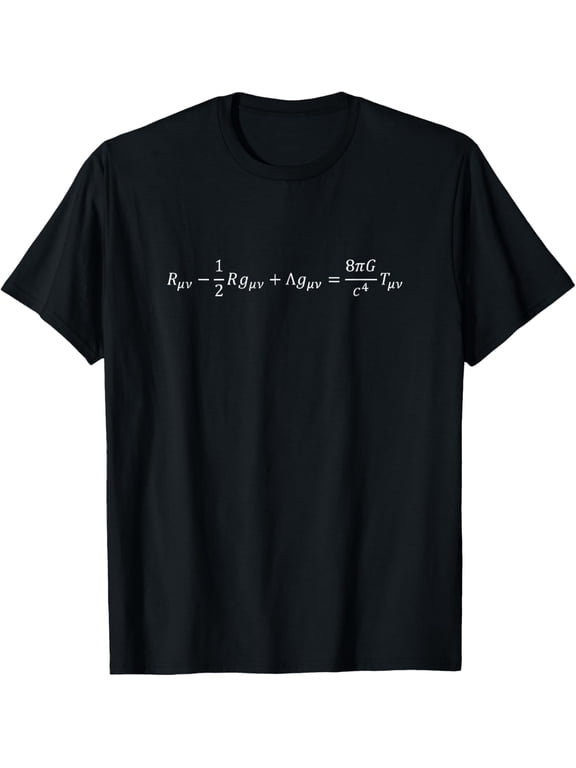 Einstein's Field Equation Gift T-Shirt men and women can wear, black, white, gifts