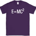 thumbnail image 1 of Einstein's Theory E=MC2 T-Shirt Science Theoretical physicist Math Tee - Purple, 3XL, 1 of 1