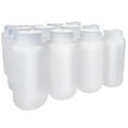 thumbnail image 1 of Eisco - 1L Wide Mouth LDPE Reagent Bottles with Polypropylene Caps, Pack of 12, Non-Sterile, Translucent Laboratory Containers, -100 to 80°C Temperature Range, 1 of 5