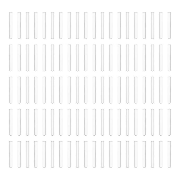 Eisco Labs 10mL Heavy Wall Test Tubes with Beaded Rim - Pack of 100 - Borosilicate Glass, Durable Lab Glassware for Scientific Research and Experiments