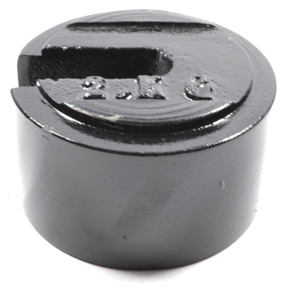 Eisco Labs 2 Kilogram Cast Iron Slotted Weight