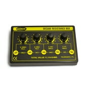 Eisco Labs 4 Decade Resistance Box, Variable from 0 - 11,110 Ohms, 0.5W Resistors 0.5555W Theoretical Max