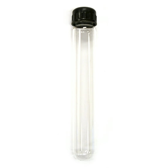 Eisco Labs Borosilicate Test Tube with Screw Cap - Culture Tubes - 50mL (25x150mm), Pack of 12