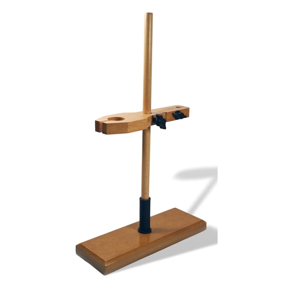 Eisco Labs Funnel and Burette Combined Stand, Polished Wood