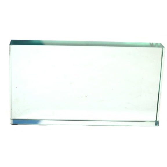 Eisco Labs Glass Rectangular Block; 125mm X 65mm X 18mm Size
