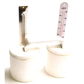 Eisco Labs Heat Transfer Kit Class Pack (15 Kits); Each Kit Contains Heat Transfer Kit with 2 Calorimeters with Lids, 1 Aluminum Heat Transfer Bar, and 1 Low Range Therm, 1 High Range Thermometer