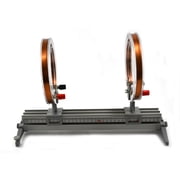 Eisco Labs Helmholtz Coils on base. 400 turns of copper wire on 150mm diameter form