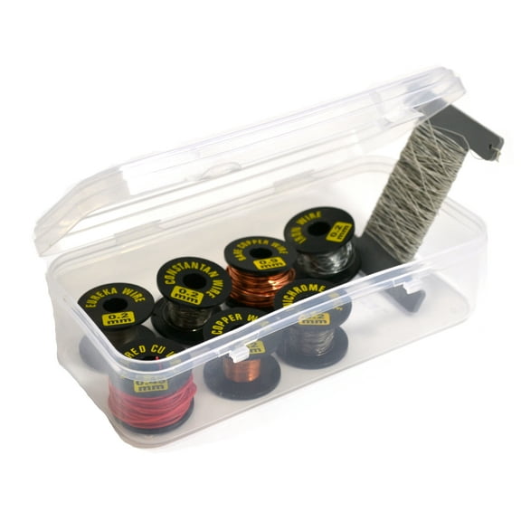 Eisco Labs Hobbyist Wire Box Kit - Eureka, Constantan, Copper, Iron, and Nichrome Wire in Box