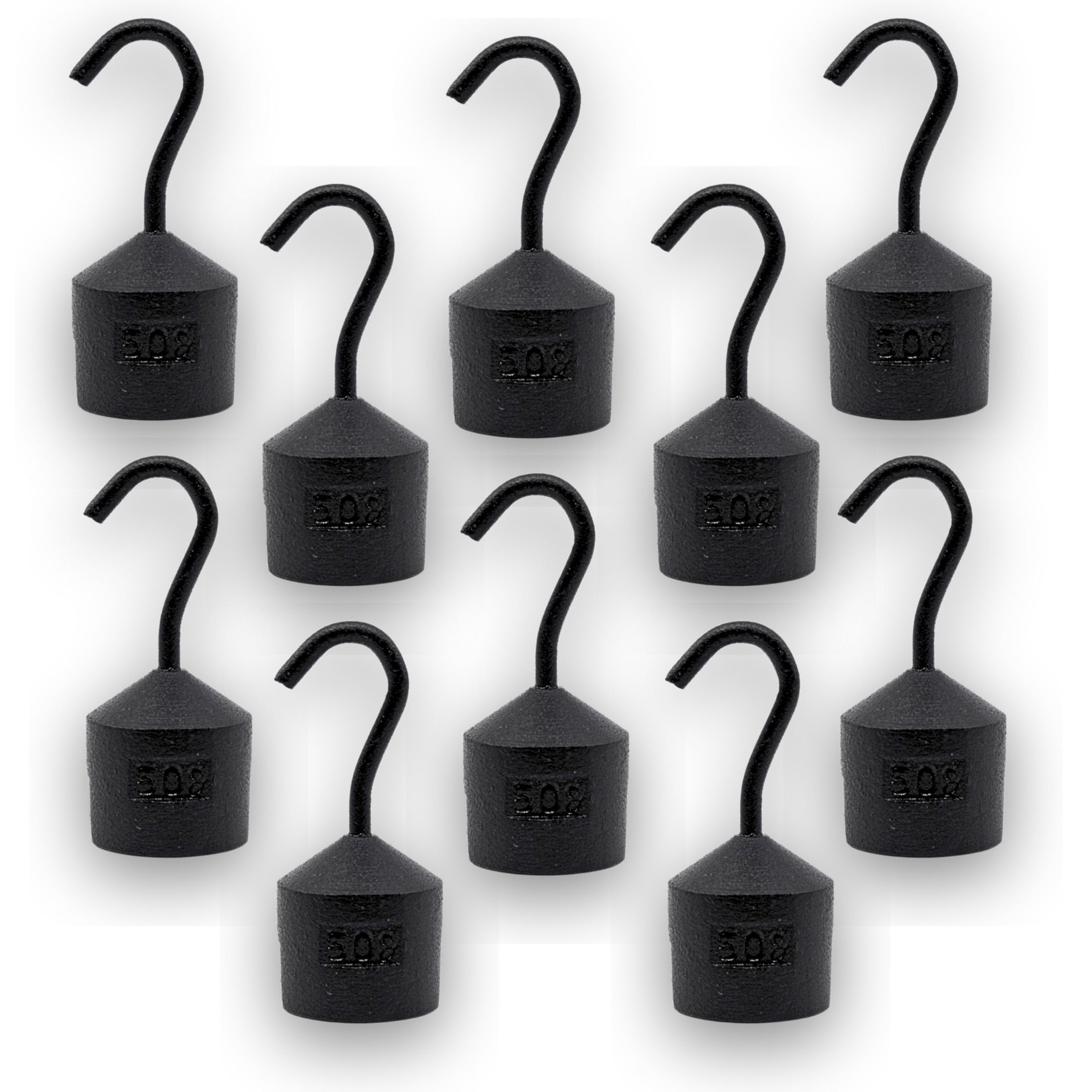 calibration hook weights Stainless Steel Hooked Weight Set, Size: Set of 9 to choice Single Hook Weight 50g 100g