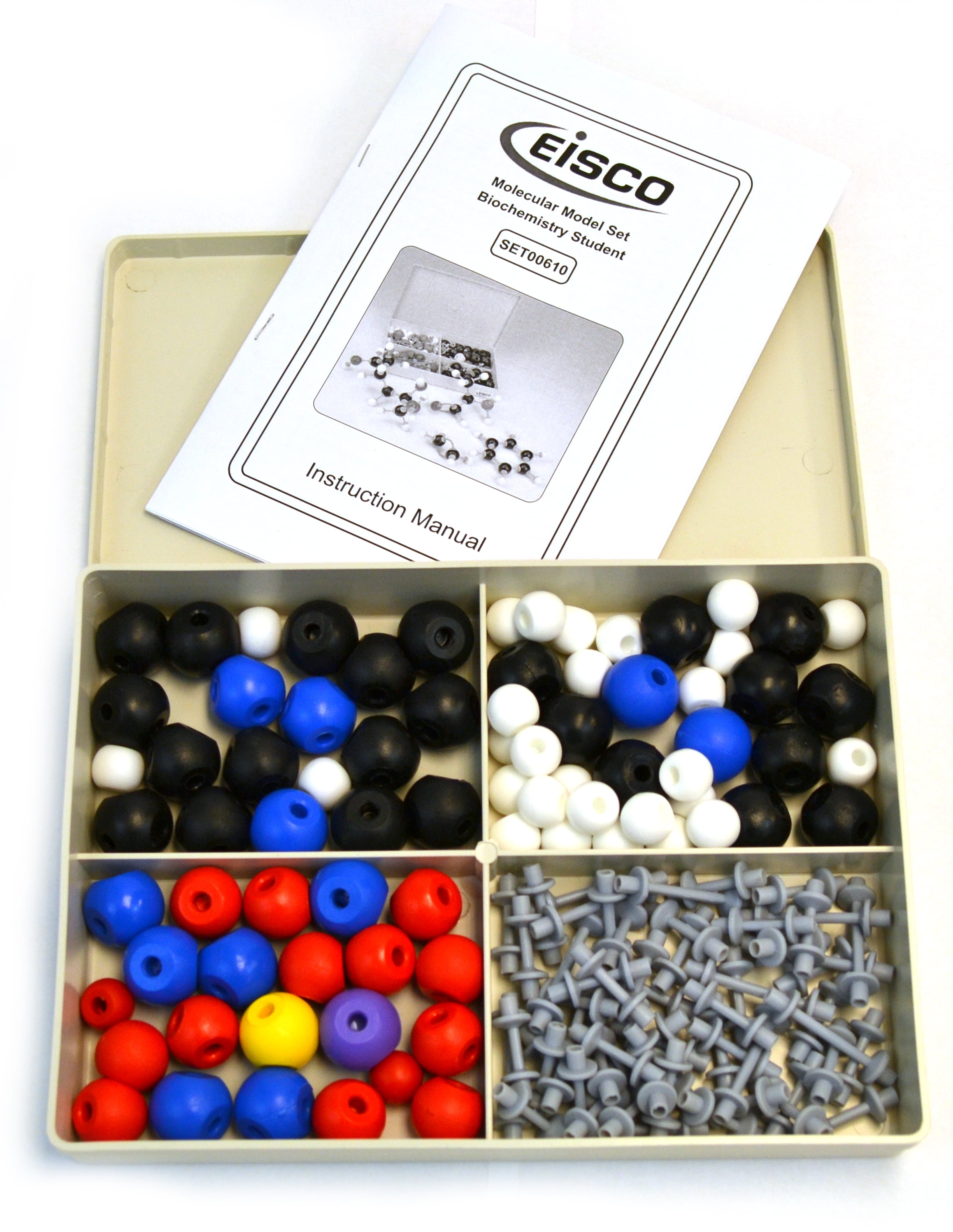 Eisco Labs Molecular Model Set - Biochemistry Student - 135 Pieces ...