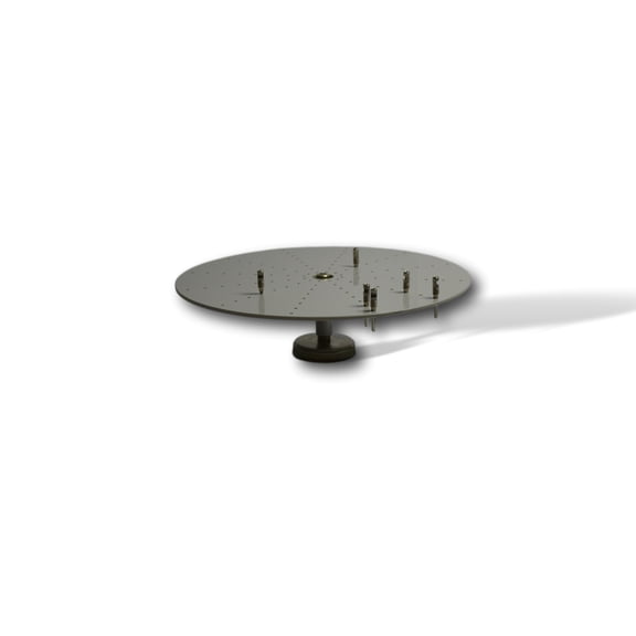 Eisco Labs Moment of Inertia Disc on Magnet for Studying Rotational Energy and the Moment of Inertia