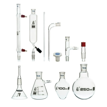 Eisco Labs Organic Chemistry and Distillation 9 Piece Set