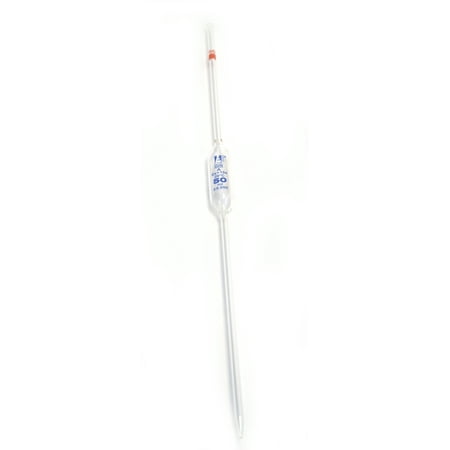 Eisco Labs Pipette class B 50ml- bulb form - borosilicate glass