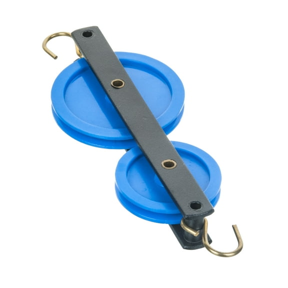 Eisco Labs Plastic Pulley, Double in Tandem, 50mm and 38mm Dia.