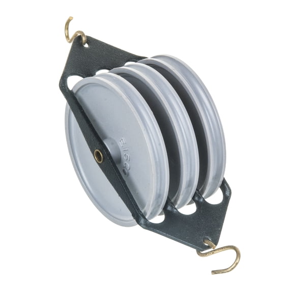Eisco Labs Plastic Pulley, Triple-Parallel, 50mm Diameter