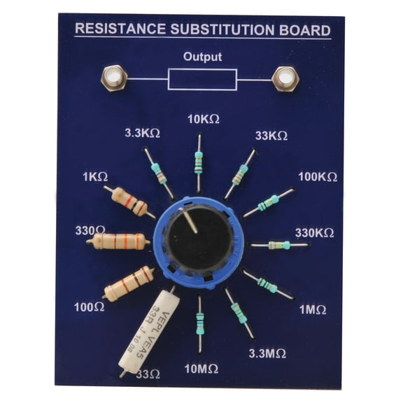 Eisco Labs Resistance Substitution Board - 33 ohms - 10M ohms