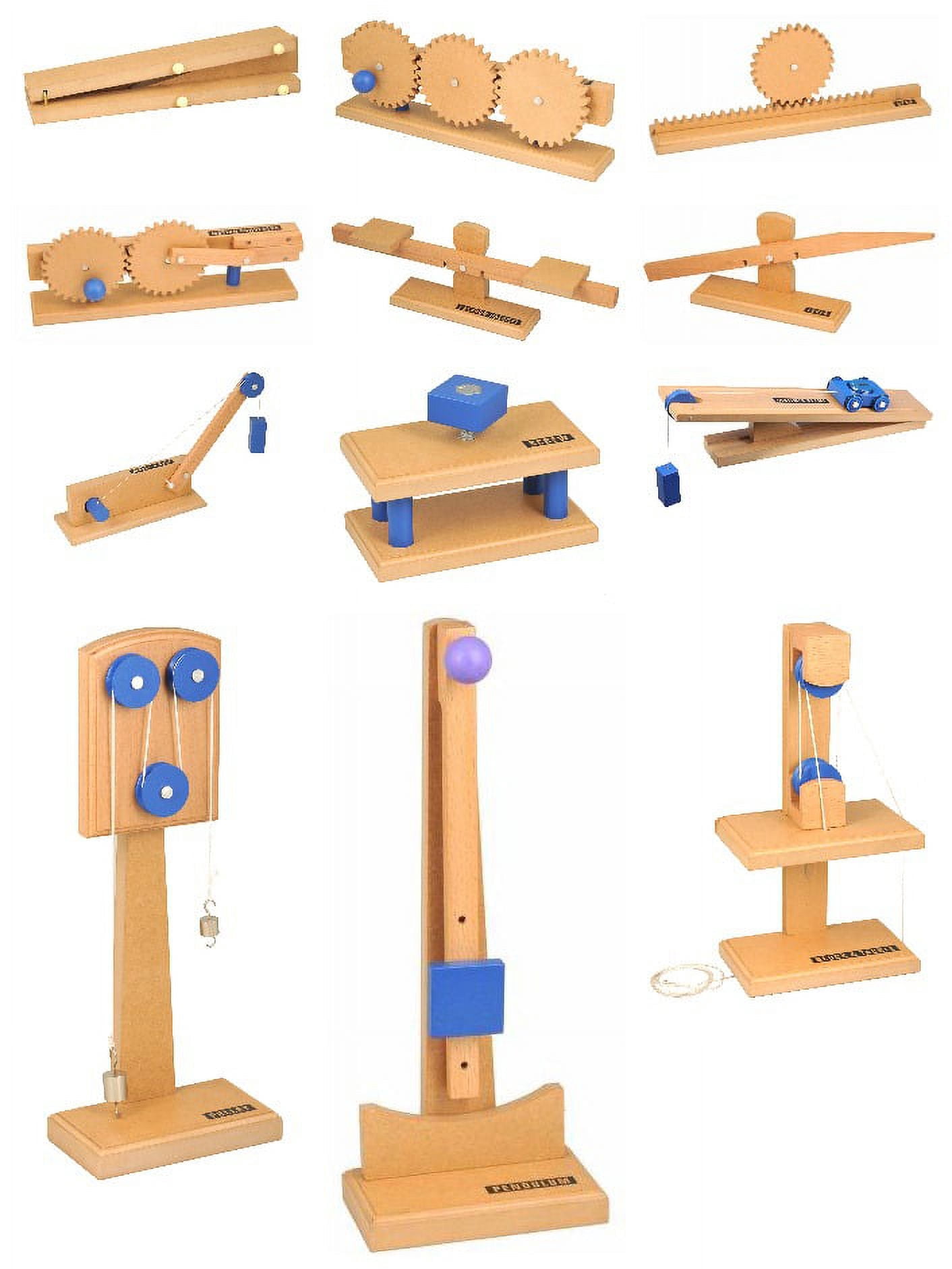 Simple Machine Gear Train Eisco Labs Simple Machines, Complete Set of 12 - Inclined Plane, Gear ...