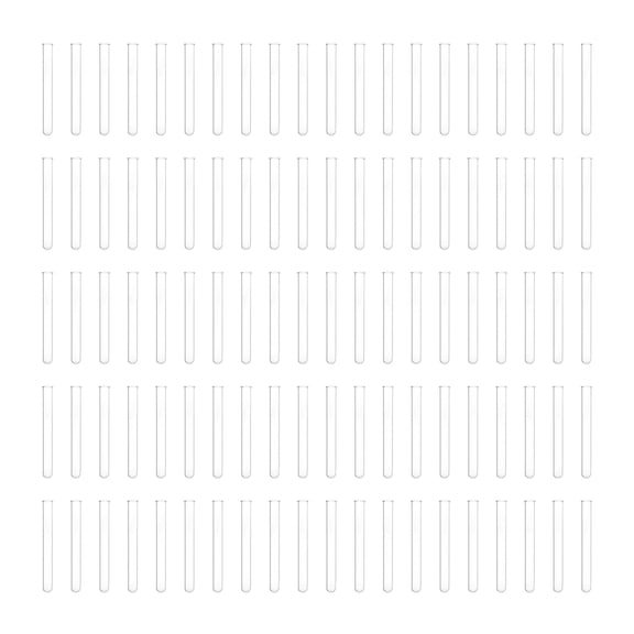 Eisco Labs - Test Tubes, 15mL, Heavy Wall Beaded Rim Glass Test Tube - Borosilicate Glass Tube, Durable Lab Glassware for Scientific Research Experiments, Pack of 100