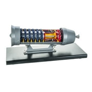 Eisco Labs Turbojet Gas Engine Desktop Model - 20x9 Metal Base, 17 Turbojet Length