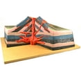 thumbnail image 1 of Eisco Labs Volcano Mountain Table Top Model with Cut Away View, Approx. 17"x16"x7", 1 of 2