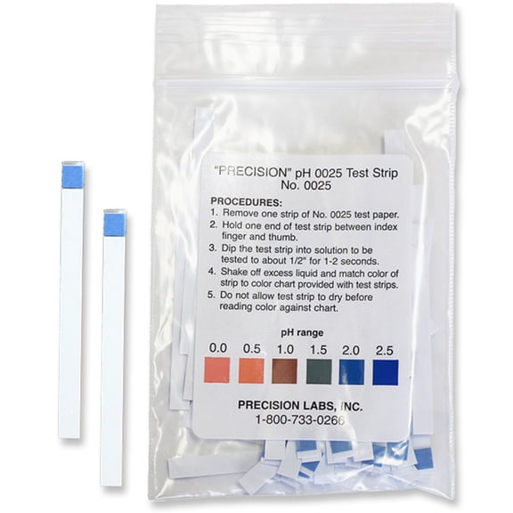 Eisco Labs - pH 0-2.5 Test Strips - Ideal for Strong Acids