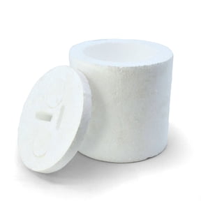 Eisco - Polystyrene Cup Calorimeter with Lid for Simple and Effective Calorimetry - Economical Design for Measuring Heat of Reaction - STEM, Chemistry, and Classroom Use